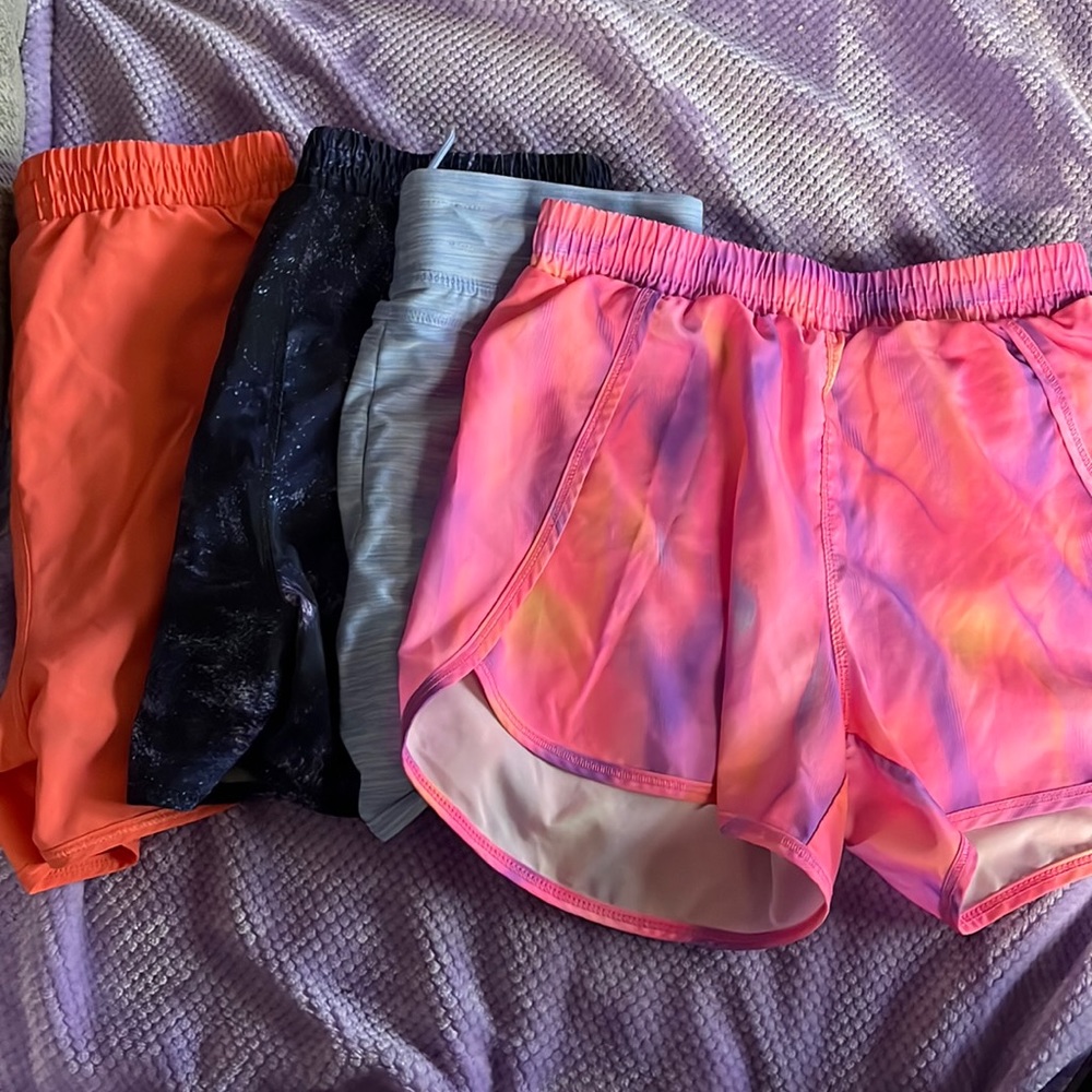 Set of 4! Girls athletic shorts